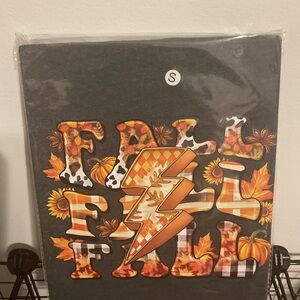 Fall Themed Party with Lightning Bolt Design T shirt